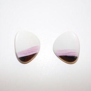 Vintage Style Pink & Gold Earrings